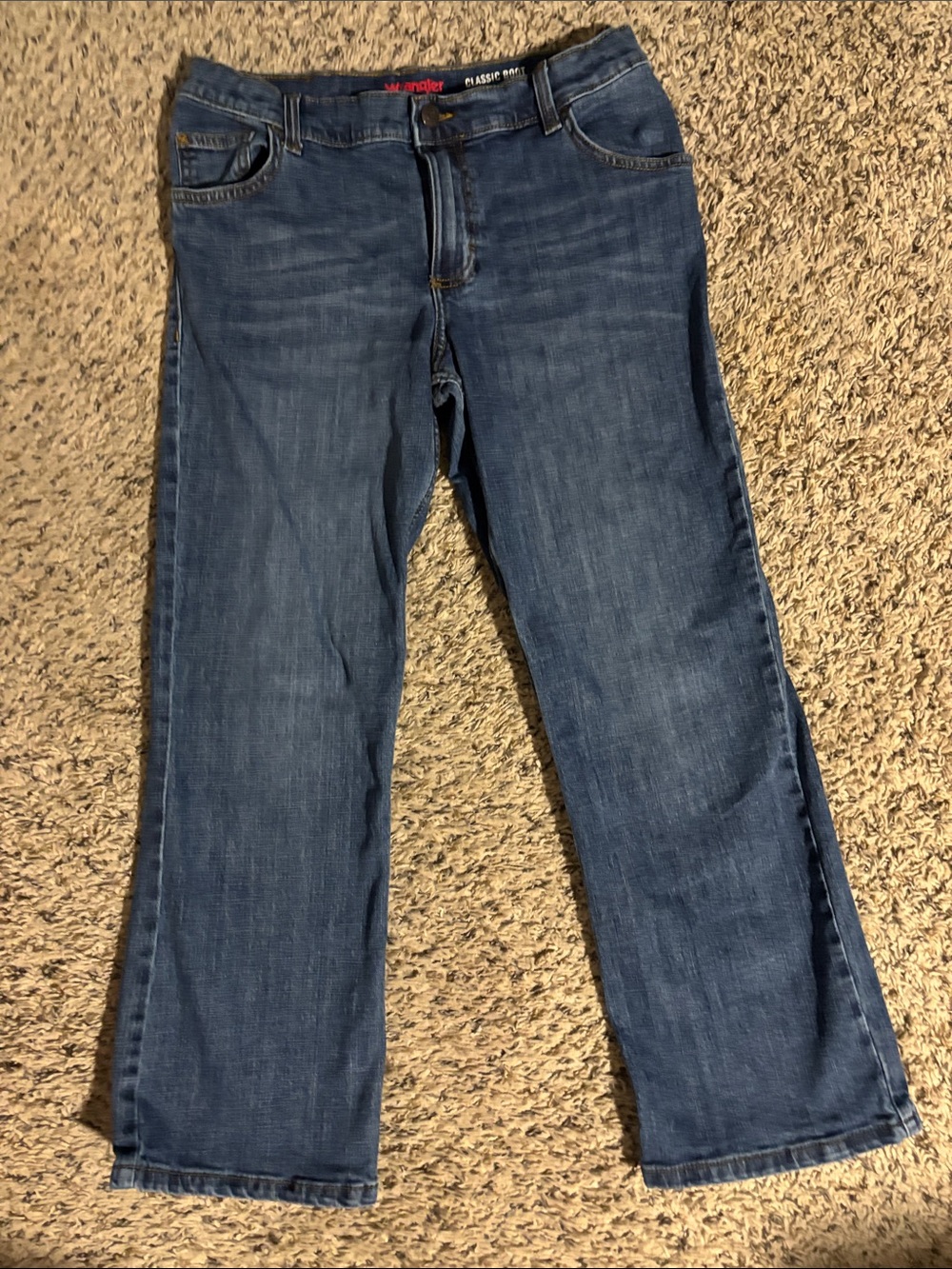 Wrangler Boy’s Bootcut Jeans - Dark Blue Denim